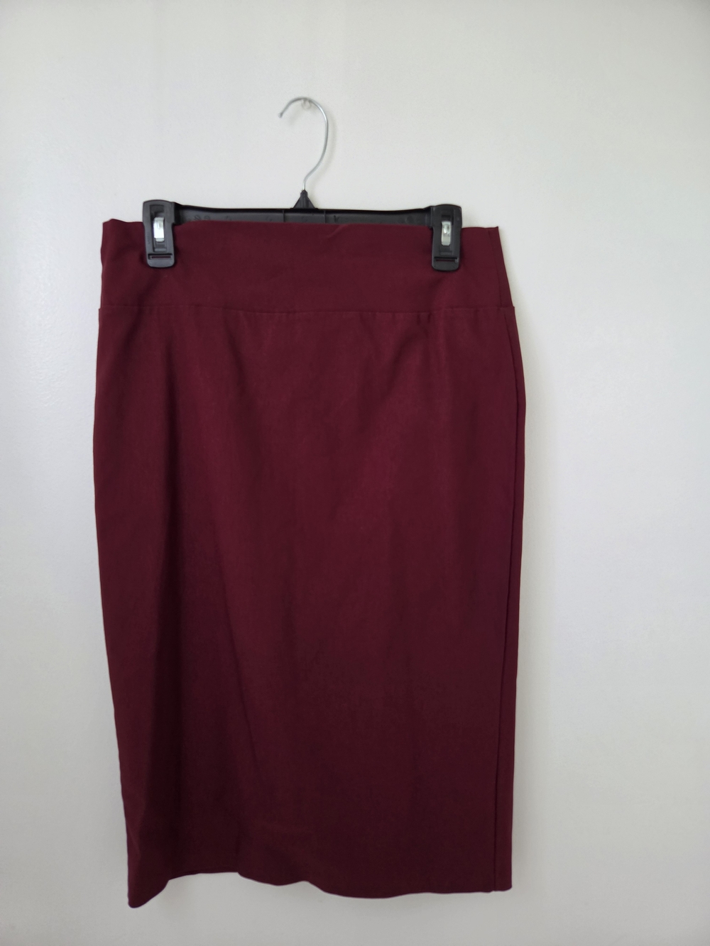Elegant Women's Wine Pencil Skirt